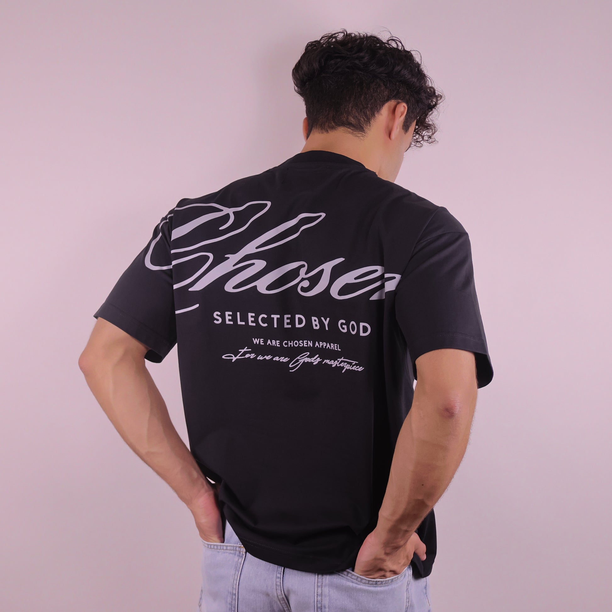 Black Oversized Chosen T-Shirt