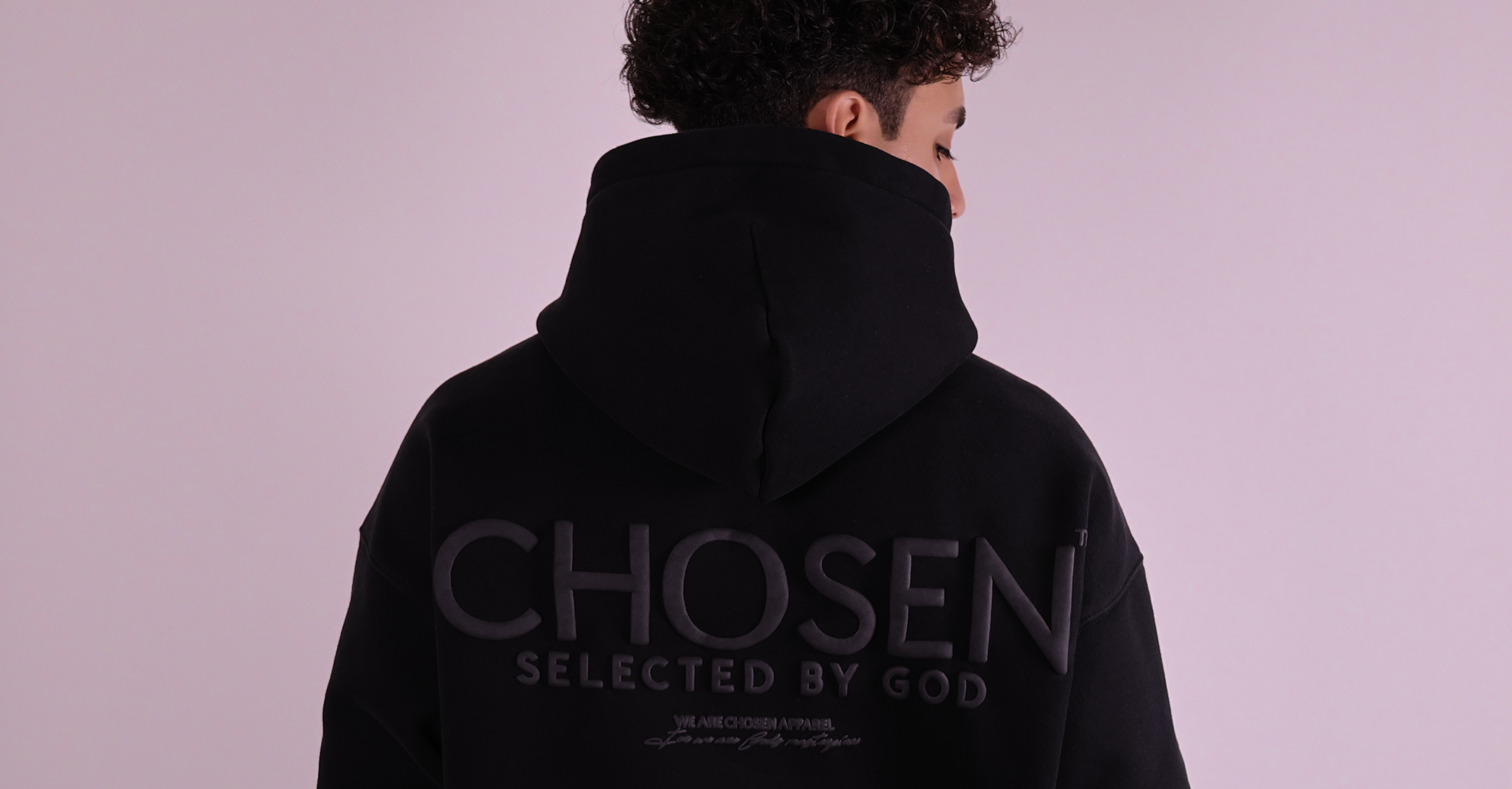 We Are Chosen Apparel logo design banner