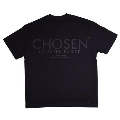 Back view of black Christian T-shirt with Ephesians 2:10 design by We Are Chosen Apparel