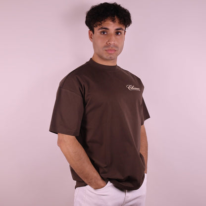 Close-up of 'We Are His Masterpiece' script on a forest green hoodie from We Are Chosen Apparel, inspired by Ephesians 2:10 - wearechosenapparel- 20% off all We Are Chosen Apparel hoodie