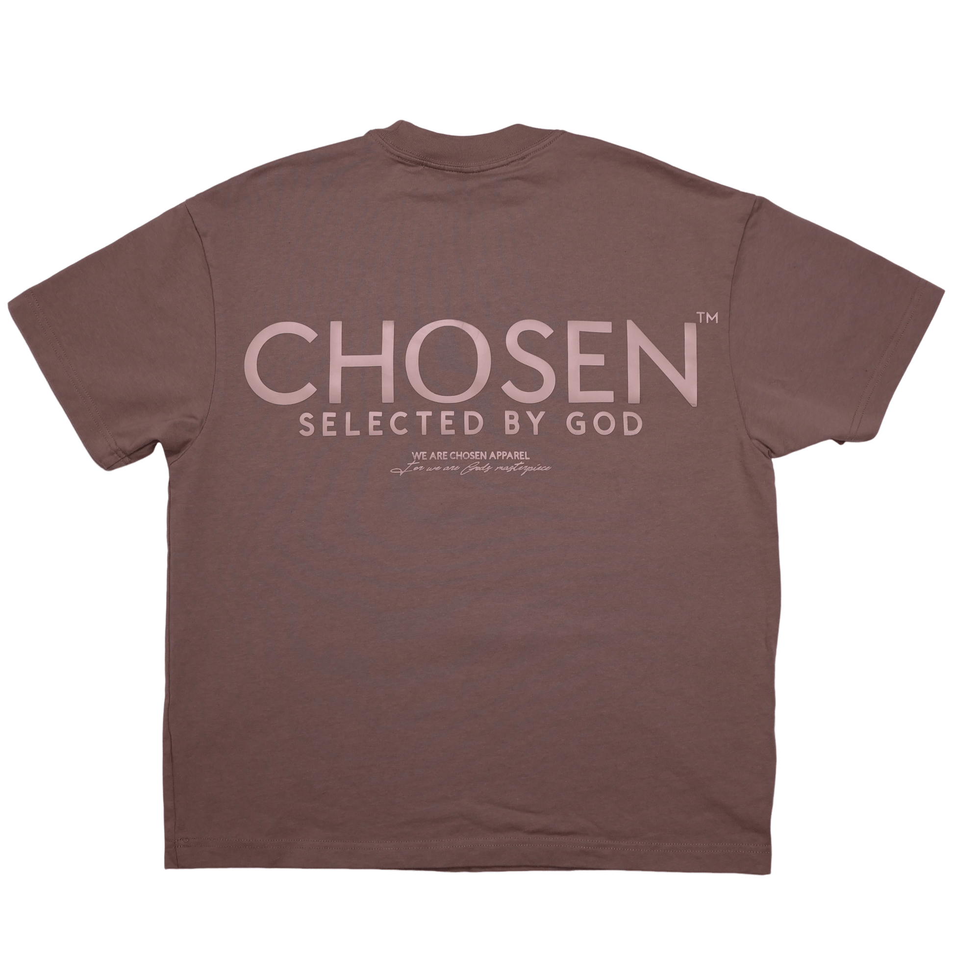 #Close - up of 'We Are His Masterpiece' script on a forest green hoodie from We Are Chosen Apparel, inspired by Ephesians 2:10# - #wearechosenapparel# - #20% off all We Are Chosen Apparel hoodie
